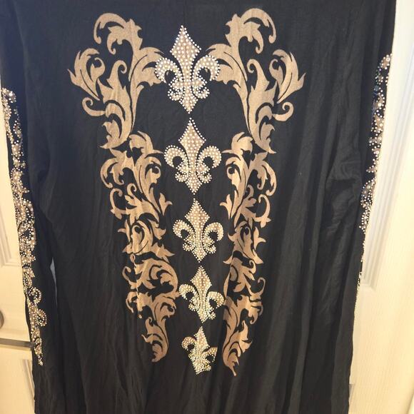 Paris Paris Rhinestone Long Sleeve Dress 💅 - Picture 3 of 5